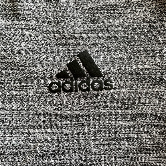 Adidas Axis Tech Basic T-Shirt Heather Grey Mens Size Medium - Picture 5 of 6